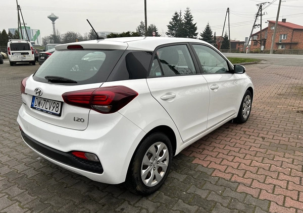 Hyundai i20 cena 51537 przebieg: 112190, rok produkcji 2018 z Wojnicz małe 254